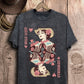 Wild West Queen of Hearts Cowgirl Graphic Top