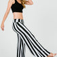 Flare High Striped Pants