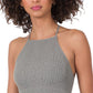 RIBBED SEAMLESS CROPPED CAMI TOP