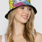 Multicolor Paisley Print Reversible Bucket Hat