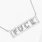 CZ Gold-Dipped Word Pendant Necklace