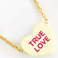 Gold Dipped Heart Candy Necklace