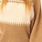A Ribbed Knit Sweater Mini Dress